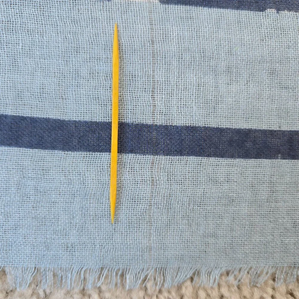 Kinross Silk Cashmere Scarf Blue Squares